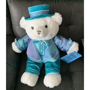 2004 Dan Dee Snowflake Teddy Bear Christmas Holiday White Stuffed Plush 18"